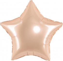 Шар (18''/46 см) Звезда, Пудра, Макарунс, 1 шт.
