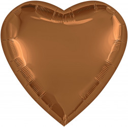 Шар (36''/91 см) Сердце, Терракота, Бохо, 1 шт. в уп.