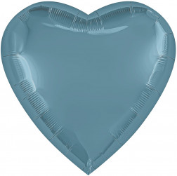 Шар (36''/91 см) Сердце, Утренний туман, Бохо, 1 шт. в уп.