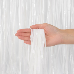 Занавес Дождик Белый, Макарунс, 100*200 см, 1 шт.