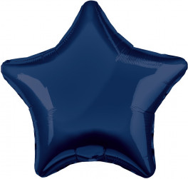 Шар (30''/76 см) Звезда, Сапфир, 1 шт. в уп.