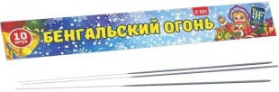 Бенгальский огонь 35 сек, 21 см, 10 шт. с держат.