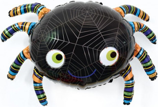 Шар (35''/89 см) Фигура, Паук, Черный, 1 шт.