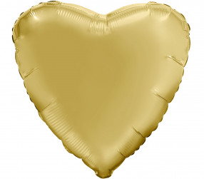 Шар (19''/48 см) Сердце, Мистик, Золото, Сатин, 1 шт.