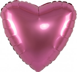 Шар (19''/48 см) Сердце, Мистик, Гранат, Сатин, 1 шт.