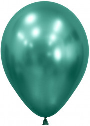 Шар (12''/30 см), Reflex, Зеркальный блеск, Аврора грин (932), хром, 50 шт.