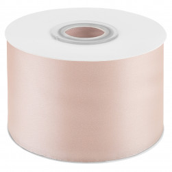 Лента атласная (5 см*22,85 м) Кремовый, 1 шт.