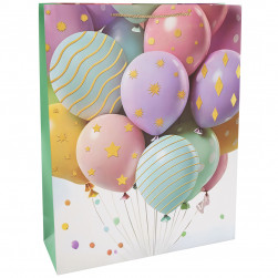 Пакет подарочный, 210гр, Множество шаров, Дизайн №1, 55*43*15 см, 1 шт.