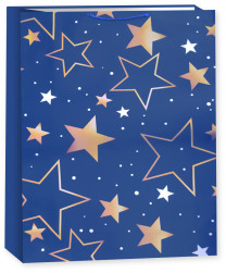 Пакет подарочный, 210гр, Большие звезды, Дизайн №1, 72*50*18 см, 1 шт.