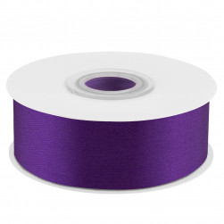 Лента атласная (2,5 см*22,85 м) Темно-фиолетовый, 1 шт.