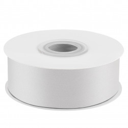 Лента атласная (2,5 см*22,85 м) Яркое серебро, 1 шт.