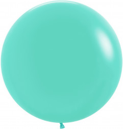 Шар (24''/61 см), Аквамарин (037), пастель, 3 шт.