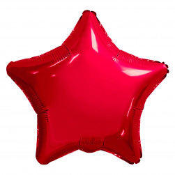Шар (30''/76 см) Звезда, Красный, 1 шт. в уп.