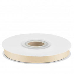 Лента атласная (0,7 см*22,85 м) Белое золото, 1 шт.