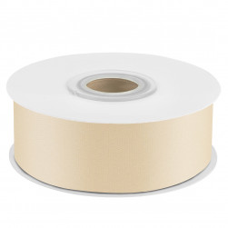 Лента атласная (2,5 см*22,85 м) Белое золото, 1 шт.