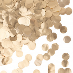 Конфетти фольга Круг, Золото, Хром, 2 см, 50 г.