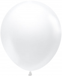 Шар (18''/46 см), Белый (005), пастель, 25 шт.