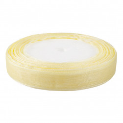 Лента органза (2,5 см*22,85 м) Кремовый, 1 шт.