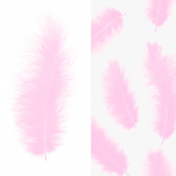 Перья, Премиум, Холодный сиреневый, 12-15 см, 30 шт.