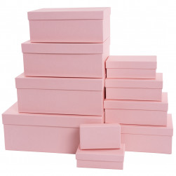 Набор коробок Розовый, 30*20*13 см, 10 шт. в упак.
