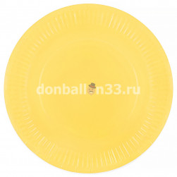 Тарелки (9''/23 см) Мастхэв, Желтый, 6 шт.