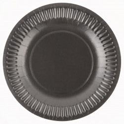 Тарелки (7''/18 см) Мастхэв, Черный, 6 шт.