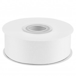 Лента атласная (2,5 см*22,85 м) Белый, 1 шт.