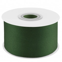 Лента атласная (3,8 см*22,85 м) Темно-зеленый, 1 шт.