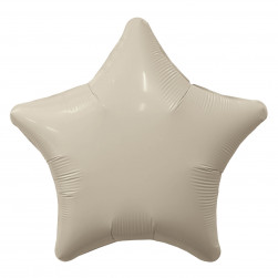 Шар (30''/76 см) Звезда, Мистик, Кремовый, Сатин, 1 шт. в уп.
