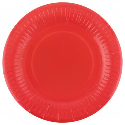 Тарелки (7''/18 см) Мастхэв, Красный, 6 шт.
