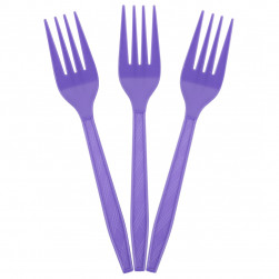 Вилки, Фиолетовый, 15 см, 10 шт. в упак.