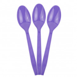 Ложки, Фиолетовый, 15 см, 10 шт. в упак.