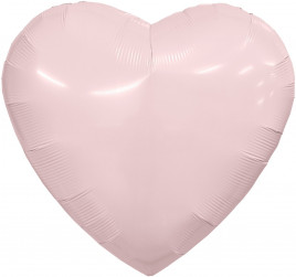 Шар (36''/91 см) Сердце, Пыльная роза, 1 шт. в уп.