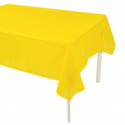 Скатерть одноразовая, Мастхэв, Желтый, 137*274 см, 1 шт.