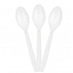 Ложки, Белый, 15 см, 10 шт. в упак.