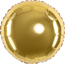 Шар (9''/23 см) Мини-круг, Золото, 1 шт.