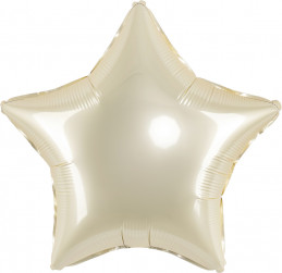 Шар (18''/46 см) Звезда, Золото, Сатин, 1 шт.