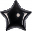 Логотип «Шар (18''/46 см) Звезда, Черный, 1 шт.»