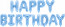Логотип «Набор шаров-букв (16''/41 см) Мини-Надпись "Happy Birthday", Светло-голубой, 1 шт. в уп.»