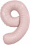 Логотип «Шар (40''/102 см) Цифра, 9 Slim, Пыльная роза, 1 шт. в уп.»