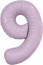 Логотип «Шар (40''/102 см) Цифра, 9 Slim, Орхидея, 1 шт. в уп.»