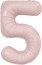 Логотип «Шар (40''/102 см) Цифра, 5 Slim, Пыльная роза, 1 шт. в уп.»
