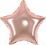 Логотип «Шар (18''/46 см) Звезда, Розовое Золото, 1 шт.»