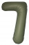 Логотип «Шар (40''/102 см) Цифра, 7 Slim, Оливковый, Матовый, 1 шт.»