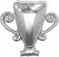 Логотип «Шар (36''/91 см) Фигура, Кубок Чемпиона, Серебро, 1 шт. в уп.»