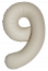 Логотип «Шар (40''/102 см) Цифра, 9 Slim, Кремовый Латте, Матовый, 1 шт. в уп.»