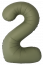 Логотип «Шар (40''/102 см) Цифра, 2 Slim, Оливковый, Матовый, 1 шт. в уп.»
