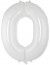 Логотип «Шар (40''/102 см) Цифра, 0, Белый, 1 шт.»