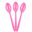 Логотип «Ложки, Розовый, 15 см, 10 шт. в упак.»
