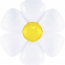 Логотип «Шар (43''/109 см) Цветок, Ромашка, Белый, 1 шт.»